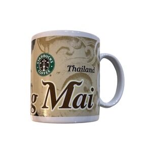 Vintage Starbucks Thailand Chiang Mai City Mug International Series 2001 RARE